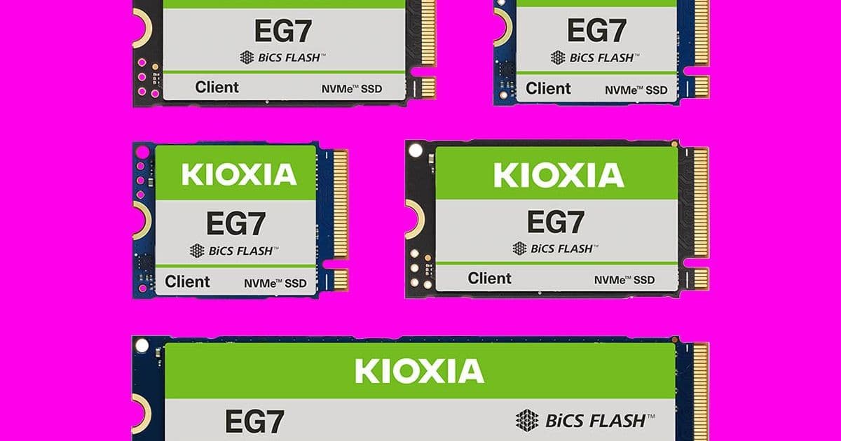 Kioxia EG7 M.2 SSD Line Launched: QLC Technology Enters Mainstream Client Storage