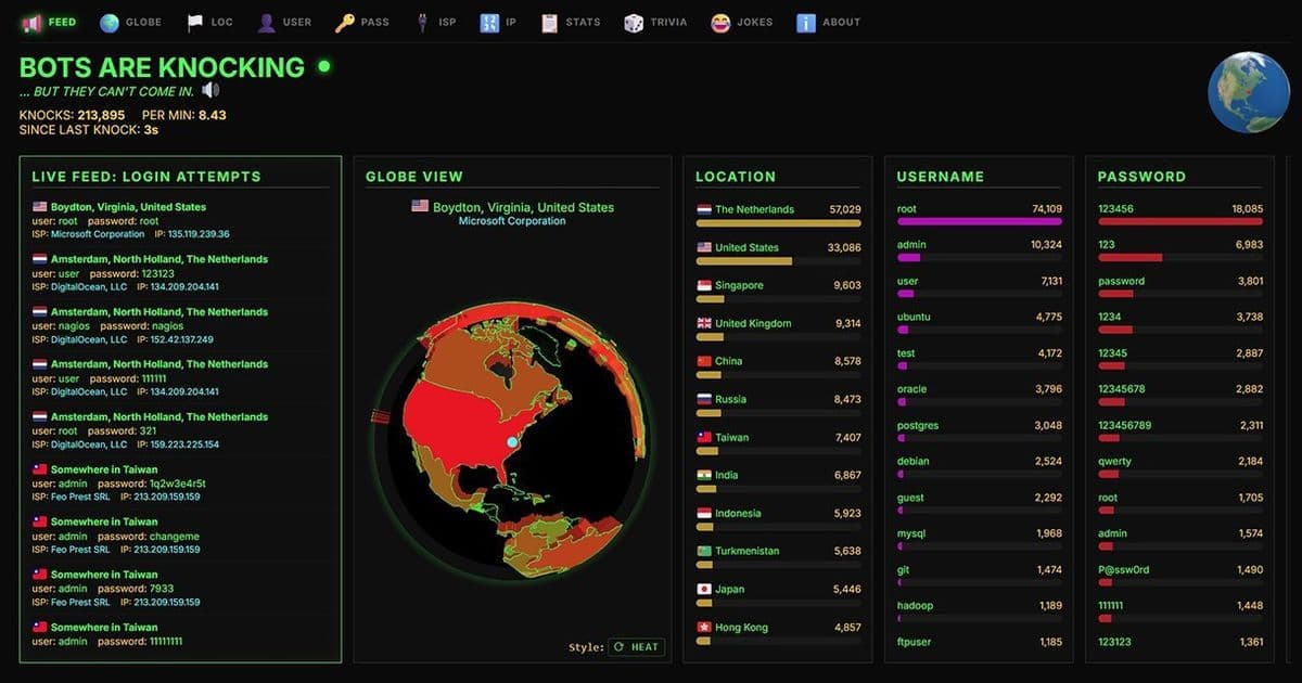 The Bot Swarm: Visualizing the Internet's Background Radiation