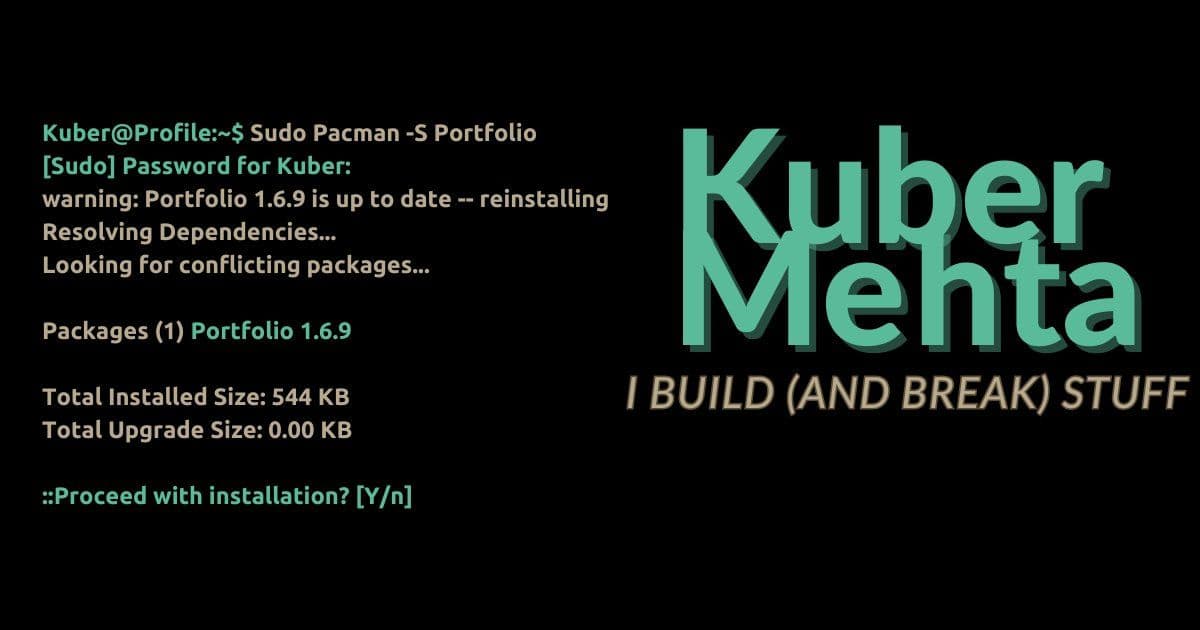 Kuber Mehta's Interactive Portfolio Showcases AI Development Skills