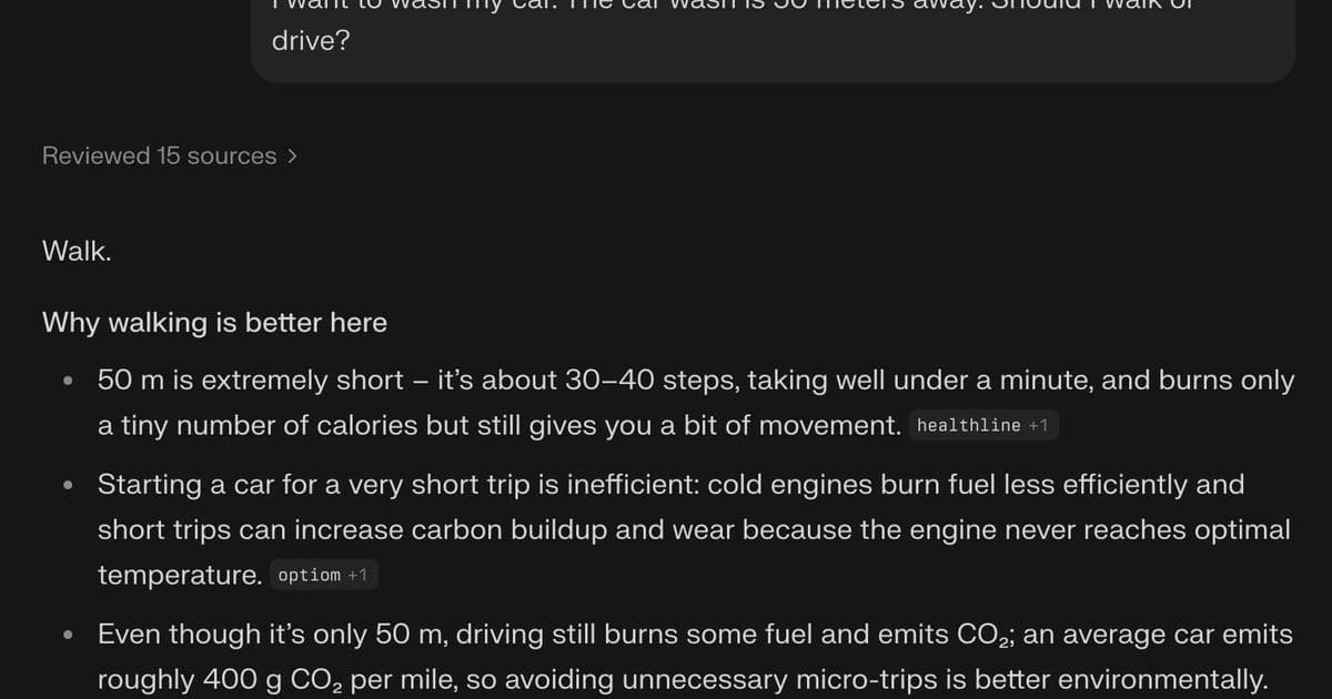 AI's Car Wash Conundrum Exposes Persistent Reasoning Gaps Despite Billions in Funding