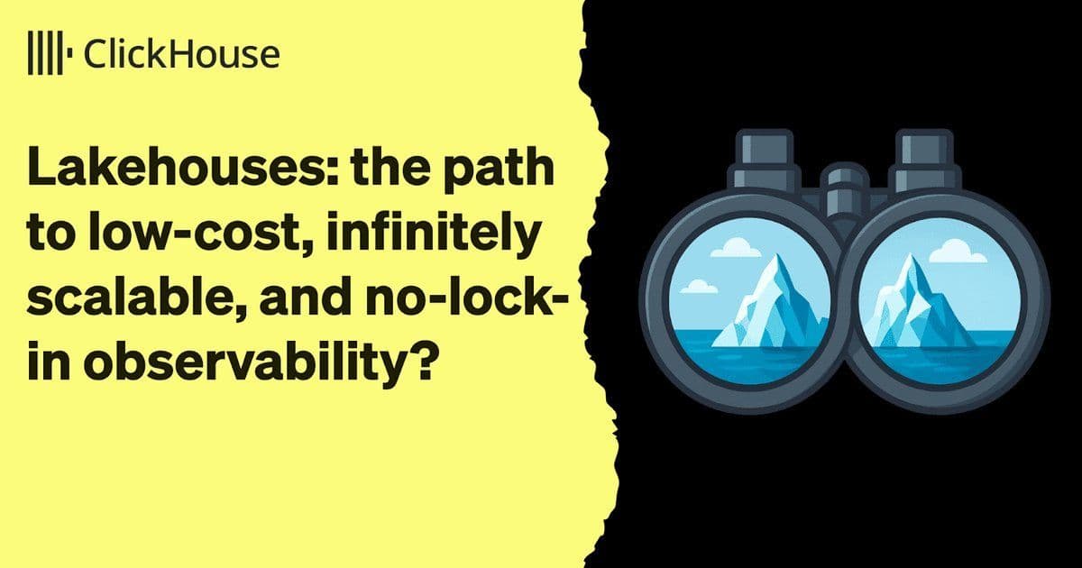 Lakehouses for Observability: The Path to Low-Cost, Scalable Telemetry Without Lock-in