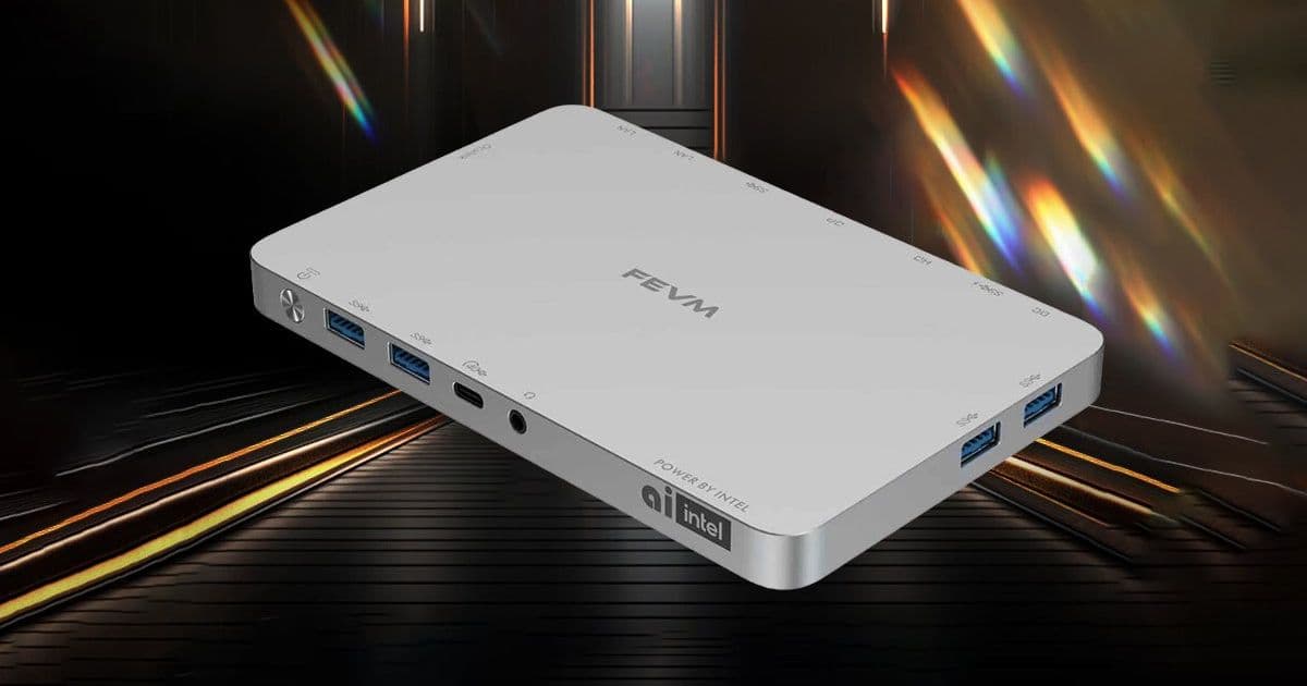 FEVM's Panther Lake Mini PC Leaked: Slim Design Packs Thunderbolt 4 and OCuLink for eGPU Enthusiasts
