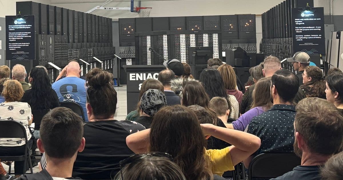 Students Build Full-Scale ENIAC Replica with Cardboard and Hot Glue