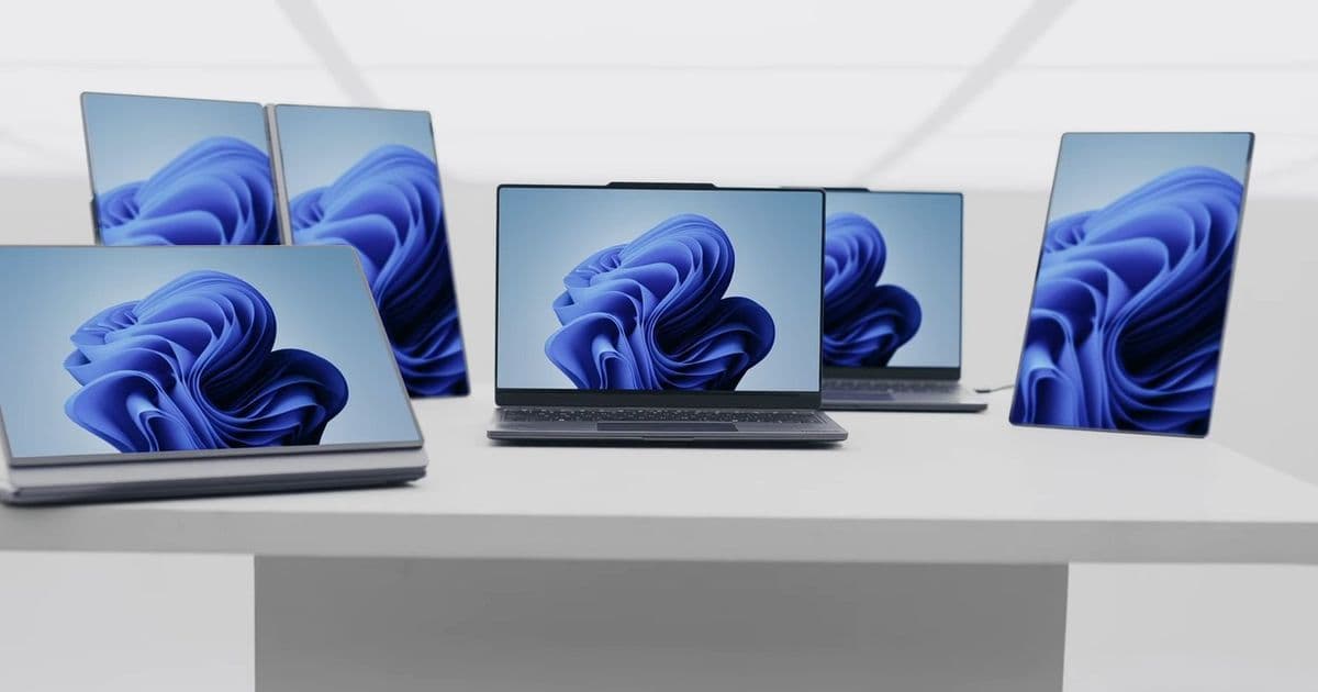Lenovo's ThinkBook Modular AI PC Concept: A Dual-Screen Laptop With Swappable Ports
