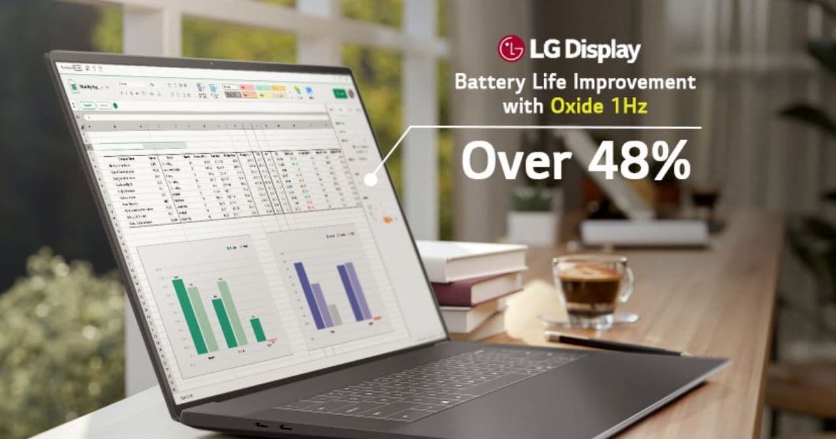 LG begins production of variable-refresh oxide LCD panels for laptops with reduced power consumption