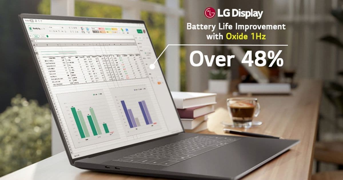 LG's 1 Hz LCD Laptop Display Revolutionizes Battery Life, OLED Version Coming in 2027