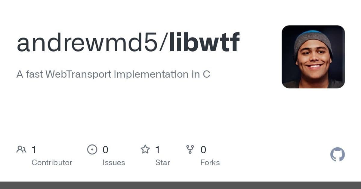 libwtf Emerges as High-Performance WebTransport Implementation Built on MsQuic