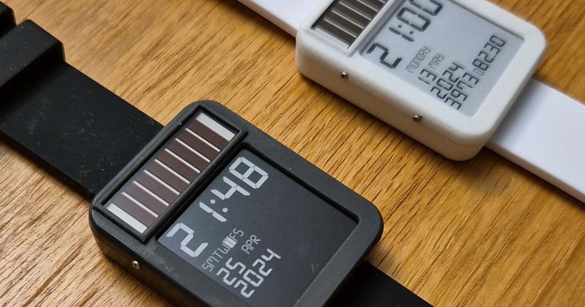 LightInk: E-ink smartwatch with solar, LoRa and GPS lasts 10 months on single charge