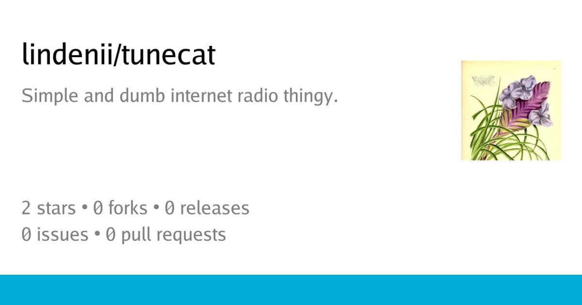 tunecat: A Minimalist Internet Radio Solution in Pure Go