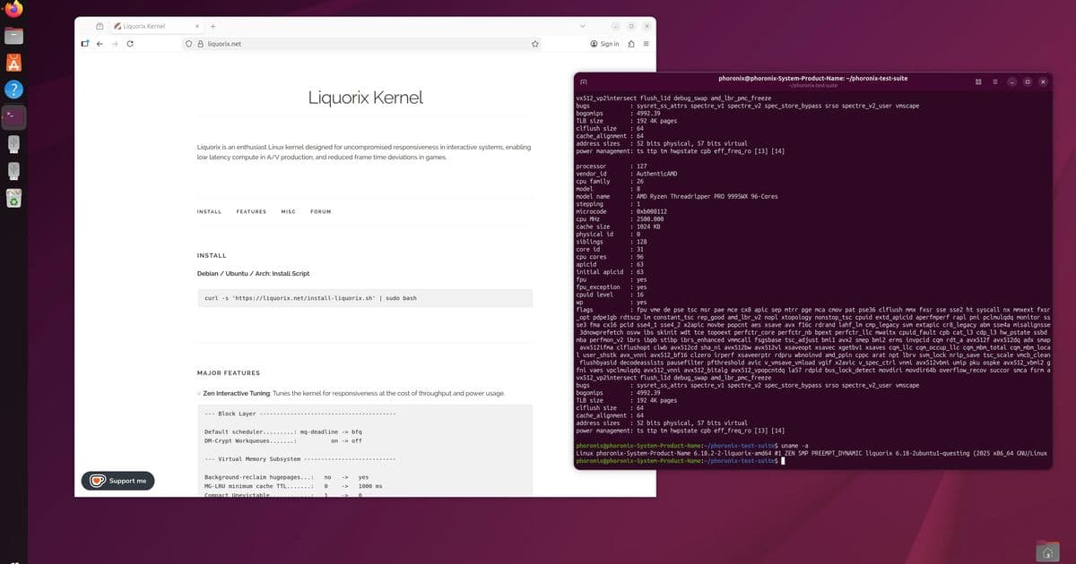 Liquorix Kernel vs Linux 6.18 LTS: Workstation Performance Deep Dive