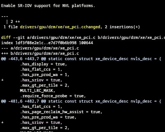 Linux 7.2 Brings SR‑IOV to Intel Nova Lake Xe3P Graphics