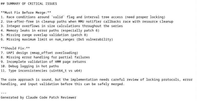 Linux Kernel Graphics Driver Development Now Experimenting With AI Code Review