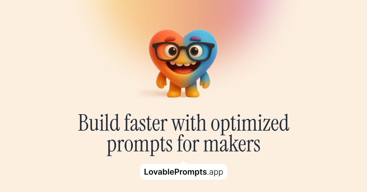 Lovable Prompts: Democratizing Access to Expert AI Prompt Engineering
