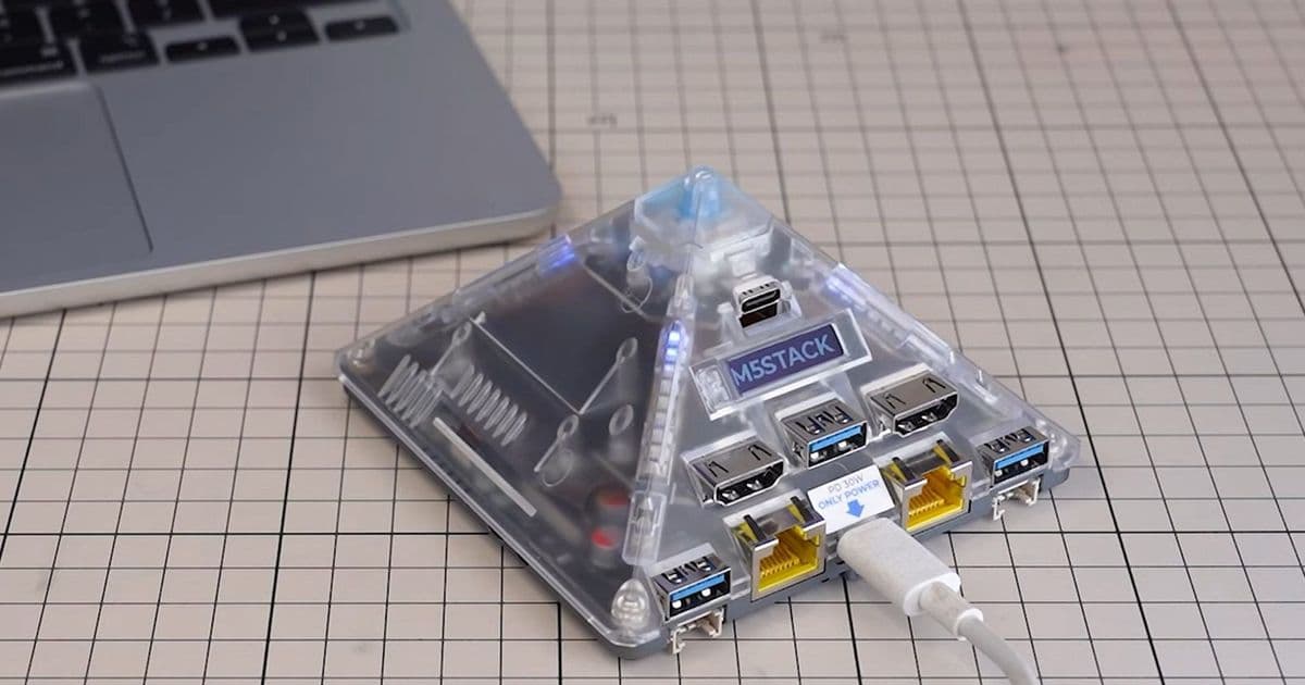 M5Stack AI Pyramid: A Translucent Tetrahedral Edge-AI Appliance at $199
