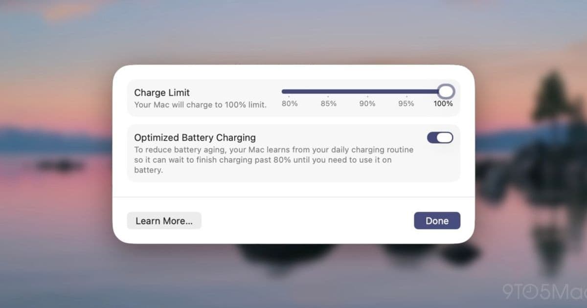 macOS 26.4 Finally Brings Battery Charge Limit to MacBooks