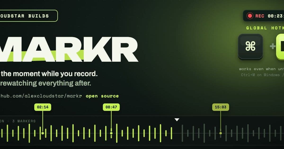 Markr Turns Creator Editing Pain Into a Timestamping Tool