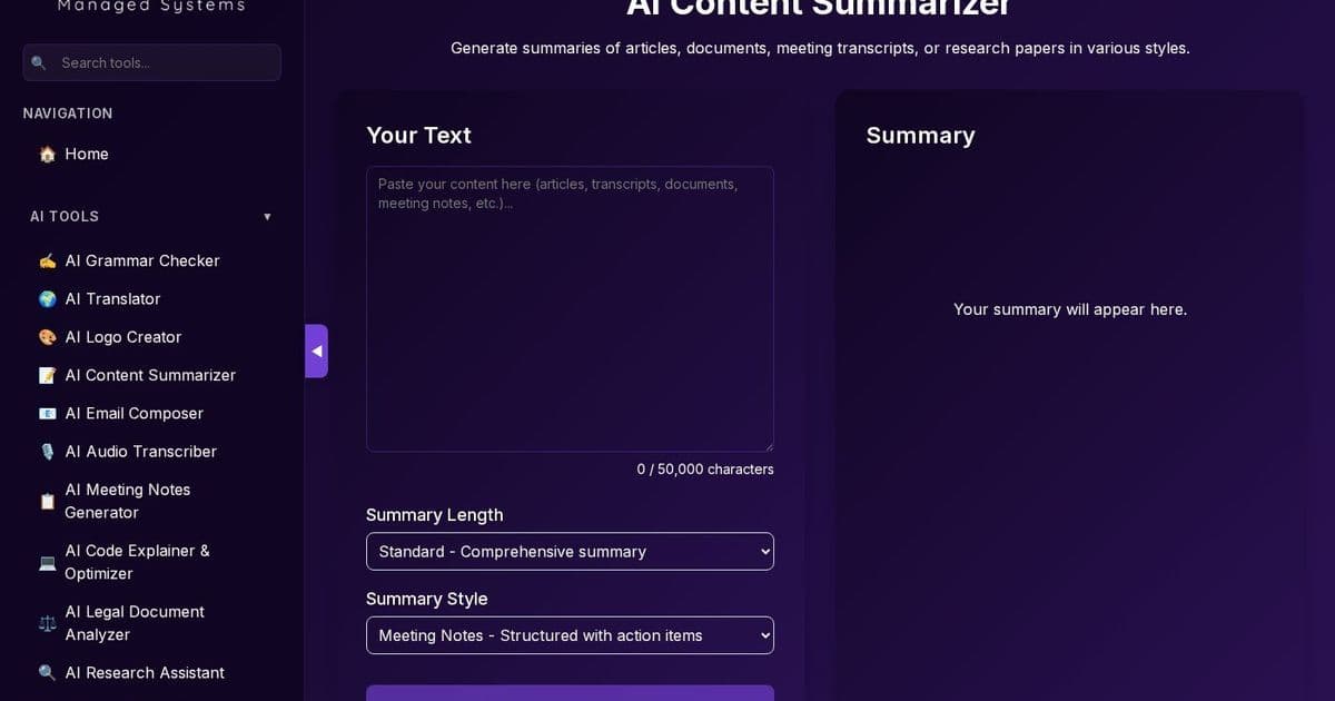 Master Information Overload: LavX's AI Content Summarizer Delivers Precision Summaries for Tech Leaders