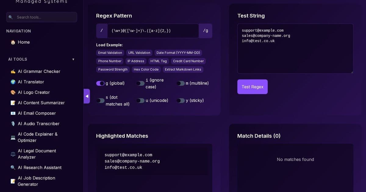 Master Regex Debugging Instantly with LavX's RegEx Tester – No Server Lag, Pure Browser Power