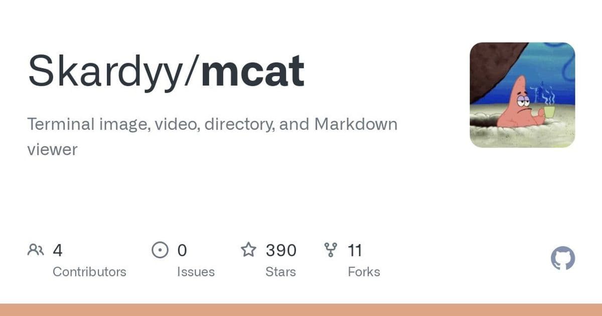 mcat: The Terminal Swiss Army Knife for File Conversion and Preview