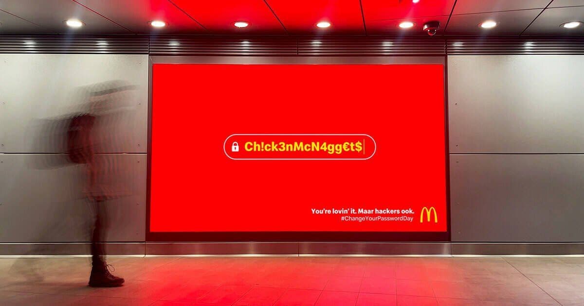 McDonald's Joins Cybersecurity Push, Warns Customers Against Using Menu Items as Passwords