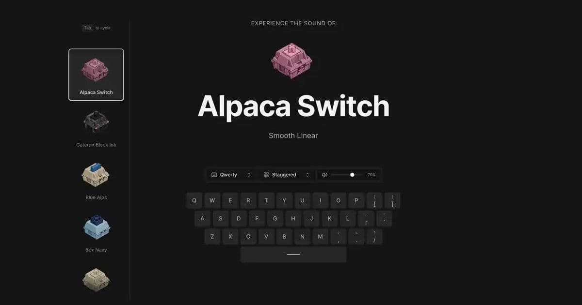 Mechanical Keyboard Switch Sound Showcase Highlights Niche Audio Engineering