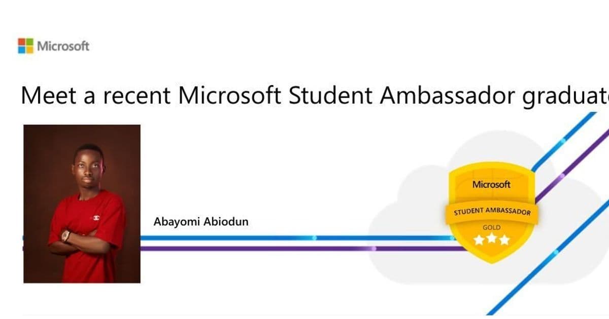 From Student Ambassador to AI Leader: Abayomi Abiodun's Journey to Global Impact