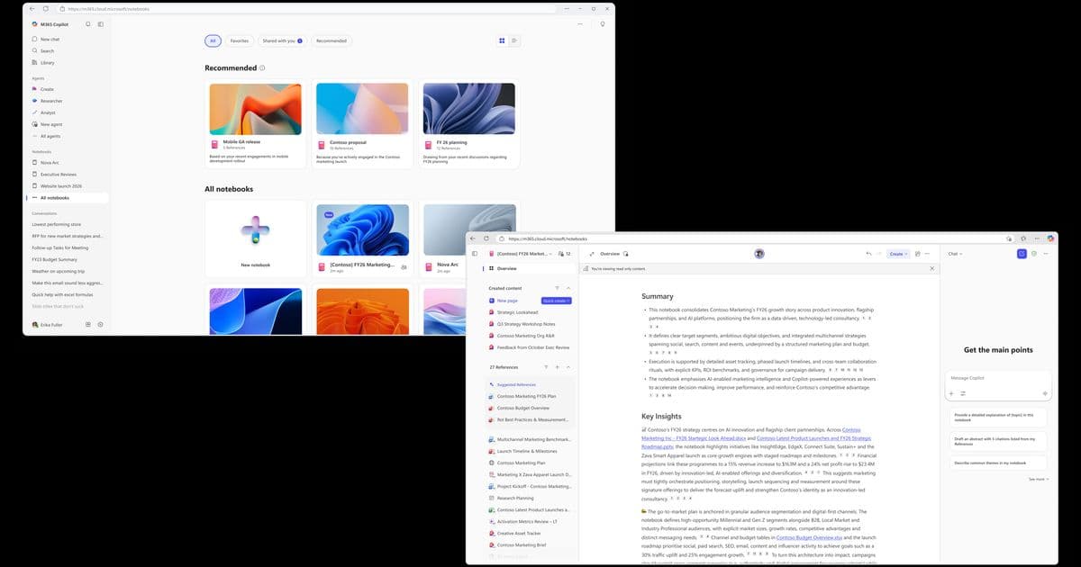 Microsoft 365 Copilot Notebooks Get Major Update: Enhanced Collaboration and AI-Powered Research Tools