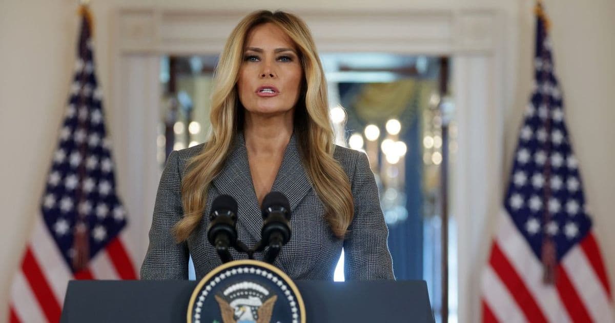 Melania Trump Denies Epstein Connection in Rare White House Address