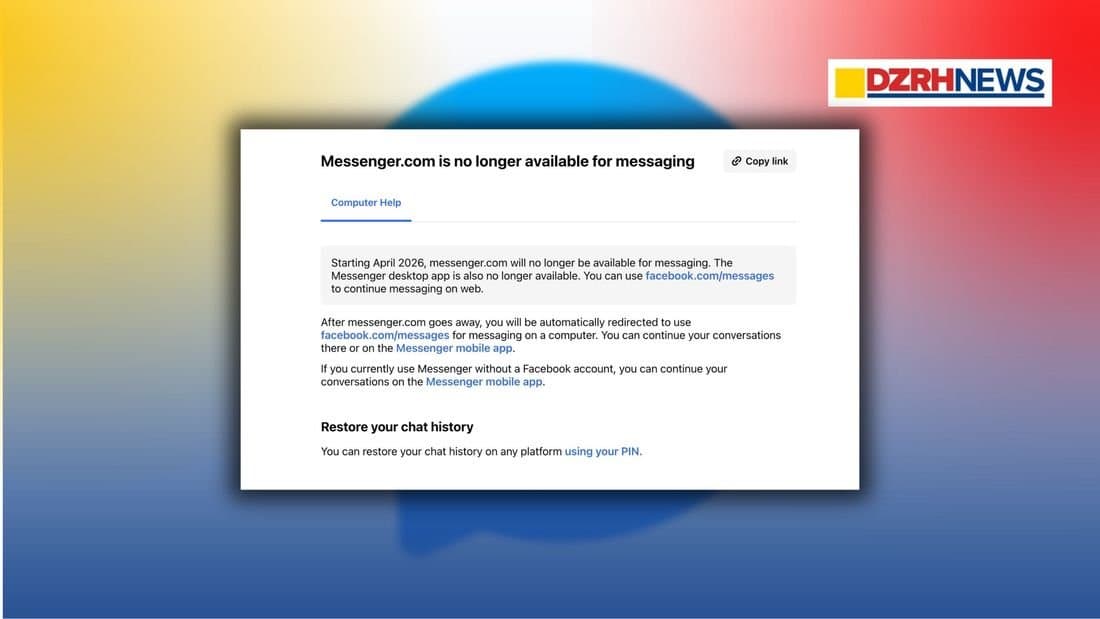 Meta to Retire Messenger Desktop App and Messenger.com in April 2026