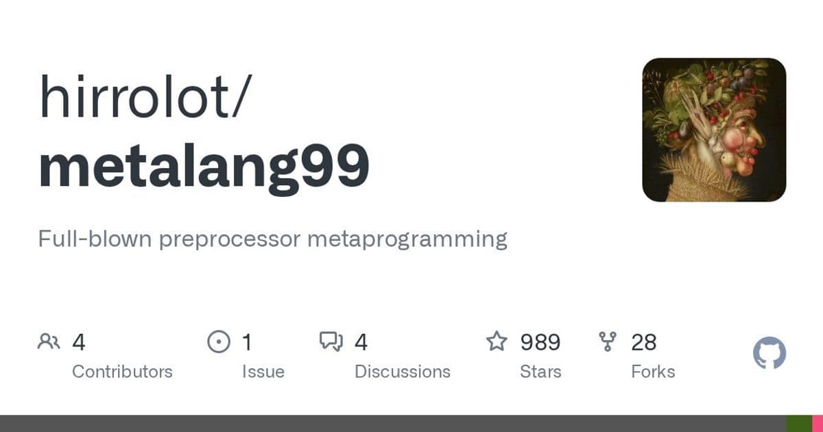 Metalang99: Unleashing the Dark Arts of C99 Metaprogramming