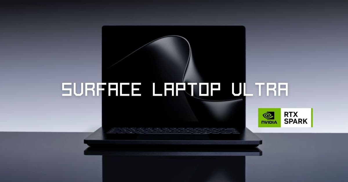 Microsoft builds its ultimate MacBook Pro rival with the NVIDIA‑powered Surface Laptop Ultra
