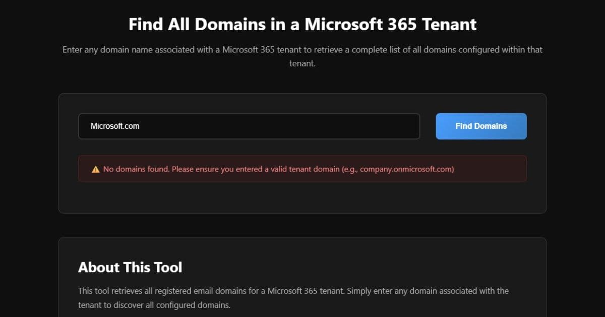 Microsoft Closes Another Tenant Enumeration Loophole in Microsoft 365