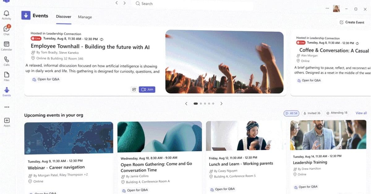 Microsoft Teams Events Gets Major Overhaul: Unified Experience, Expanded Access, and Live Events Retirement