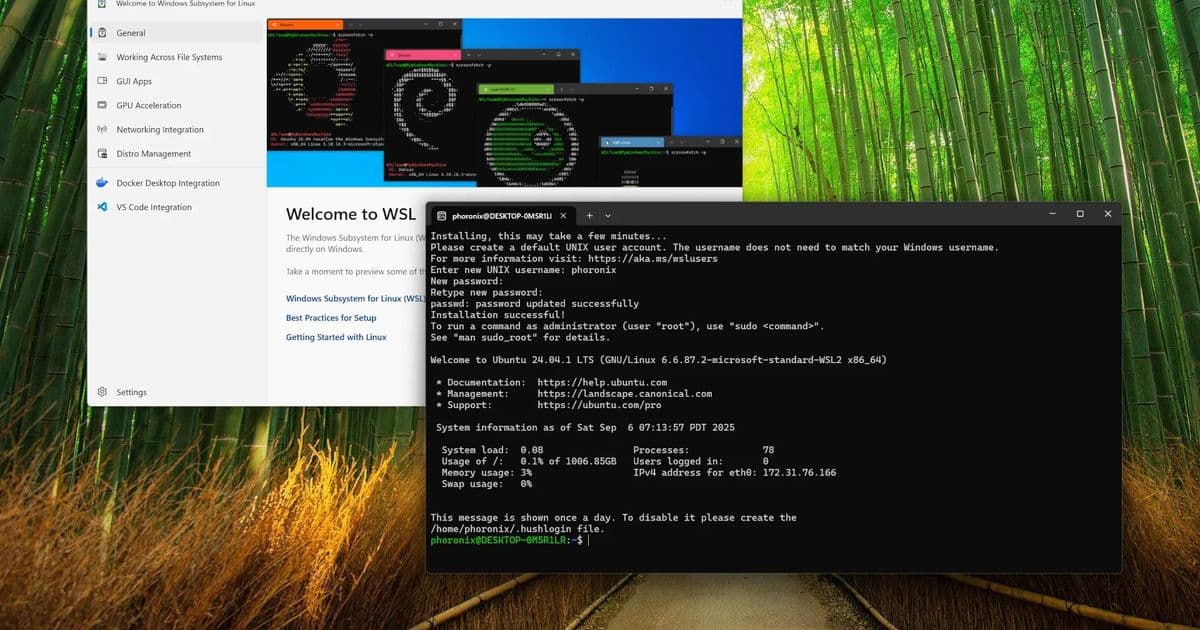 Microsoft Upgrades WSL2 Kernel to Linux 6.18 LTS, Adds ExFAT Support