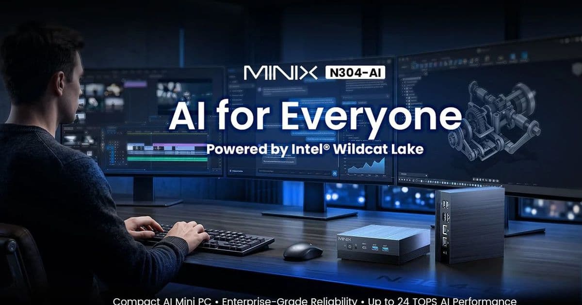 MINIX introduces N304-AI mini PC with Intel Wildcat Lake chip