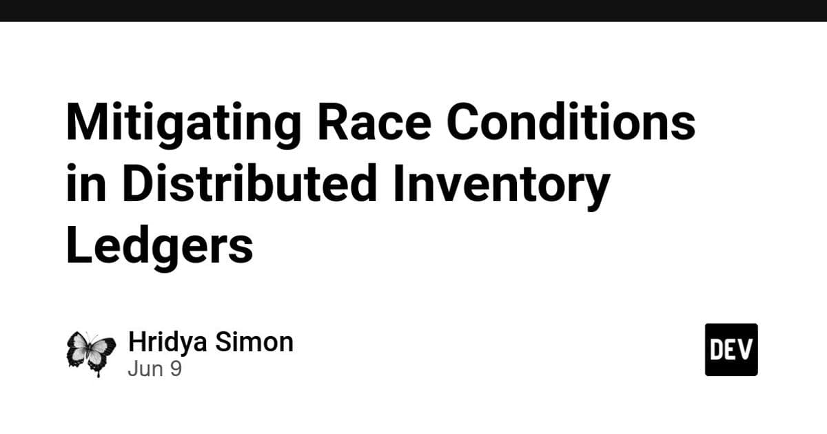 Mitigating Race Conditions in Distributed Inventory Ledgers