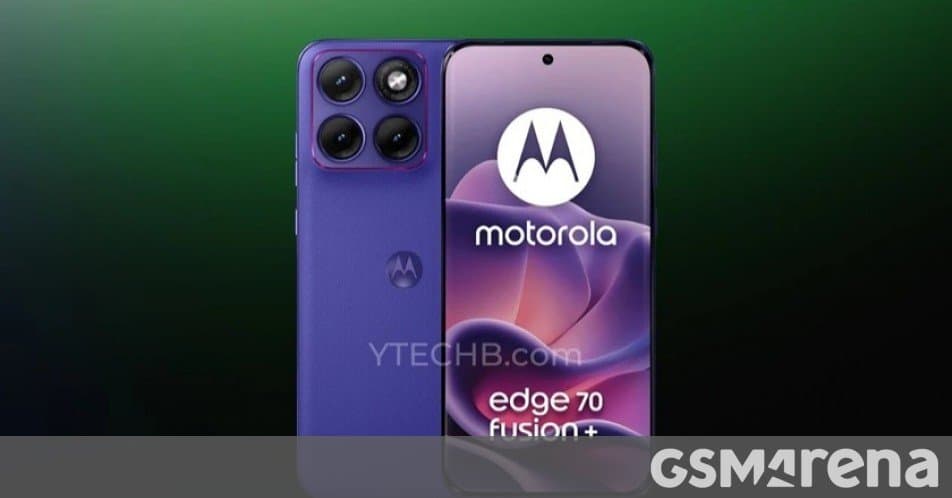 Motorola Edge 70 Fusion+ specs leak reveals 7,000 mAh battery and 144Hz display