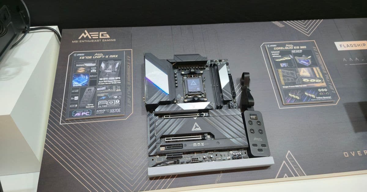MSI Debuts MEG X870E Unify-X Max: AMD AM5 Platform Gains Premium Overclocking Capabilities