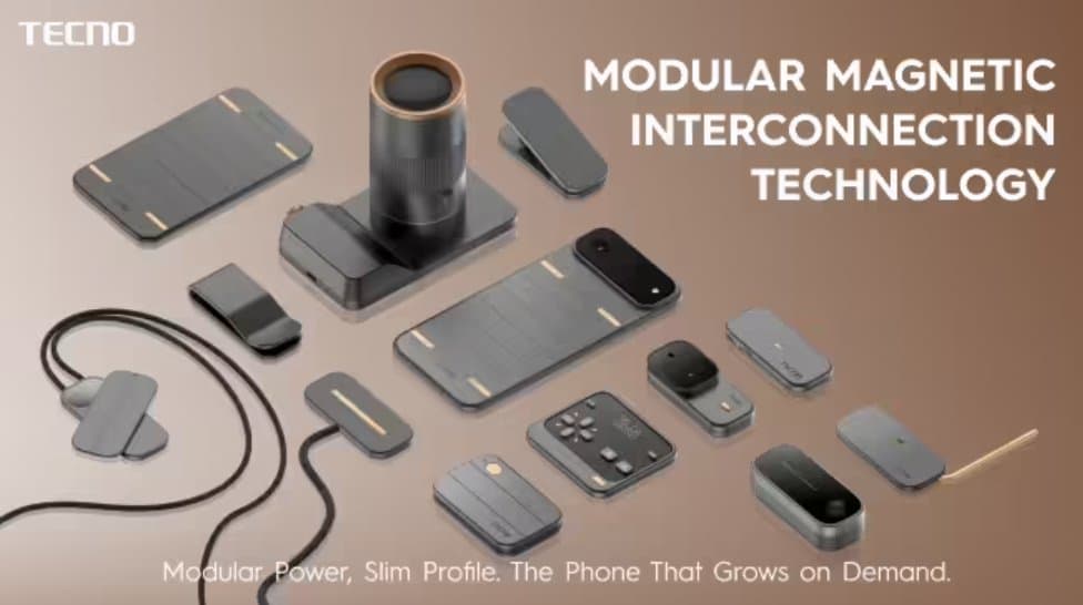 Tecno's Ultra-Thin Modular Phone Concept Could Change How We Upgrade Smartphones