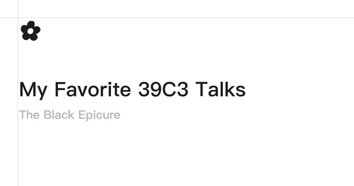 My Favorite 39C3 Talks: From Satellite Hacking to CPU Vulnerabilities and Drone Warfare