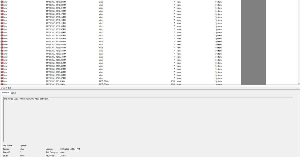 My first corrupted hard drive problem | Richard's Blog