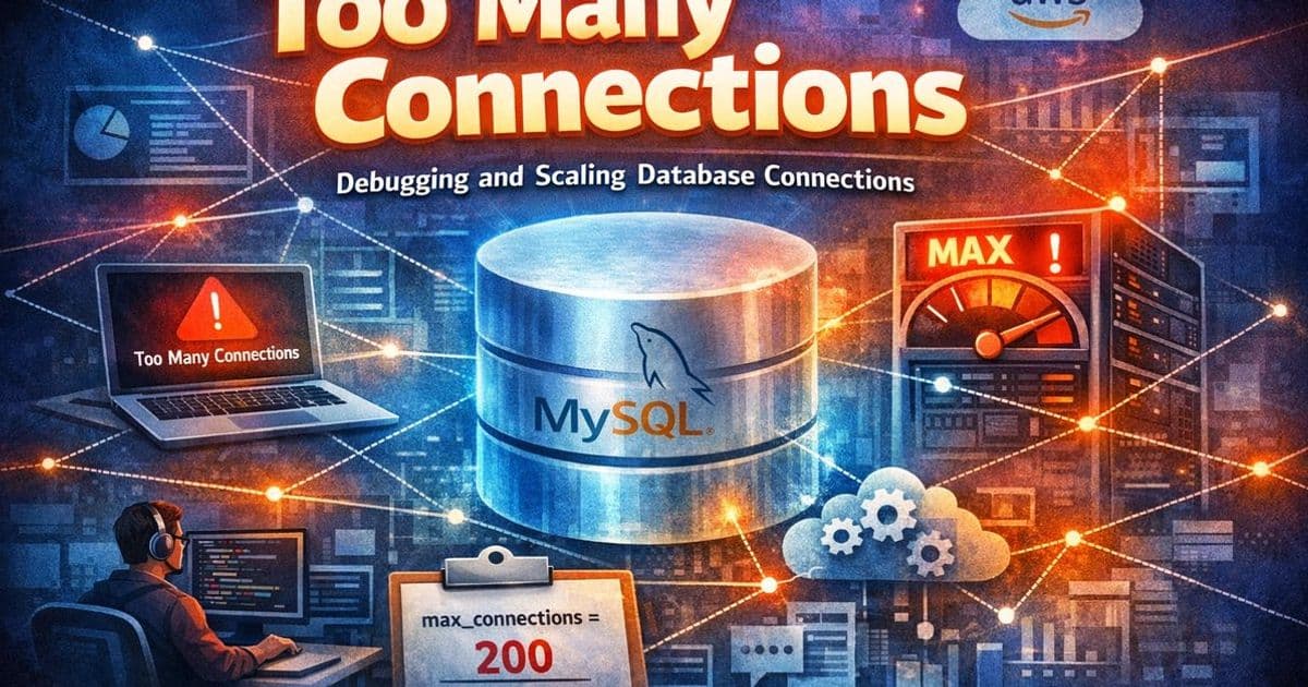 MySQL Too many connections: How I Debugged It and Scaled the Connection Pool