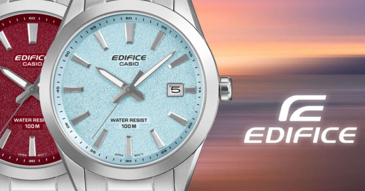 Casio Edifice EFV-160D gets two fresh colourways with crystal‑like dials