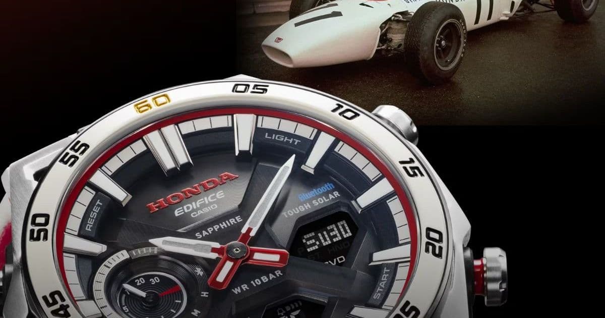Casio Edifice x Honda Sospensione Watch Commemorates 60 Years of Racing Heritage