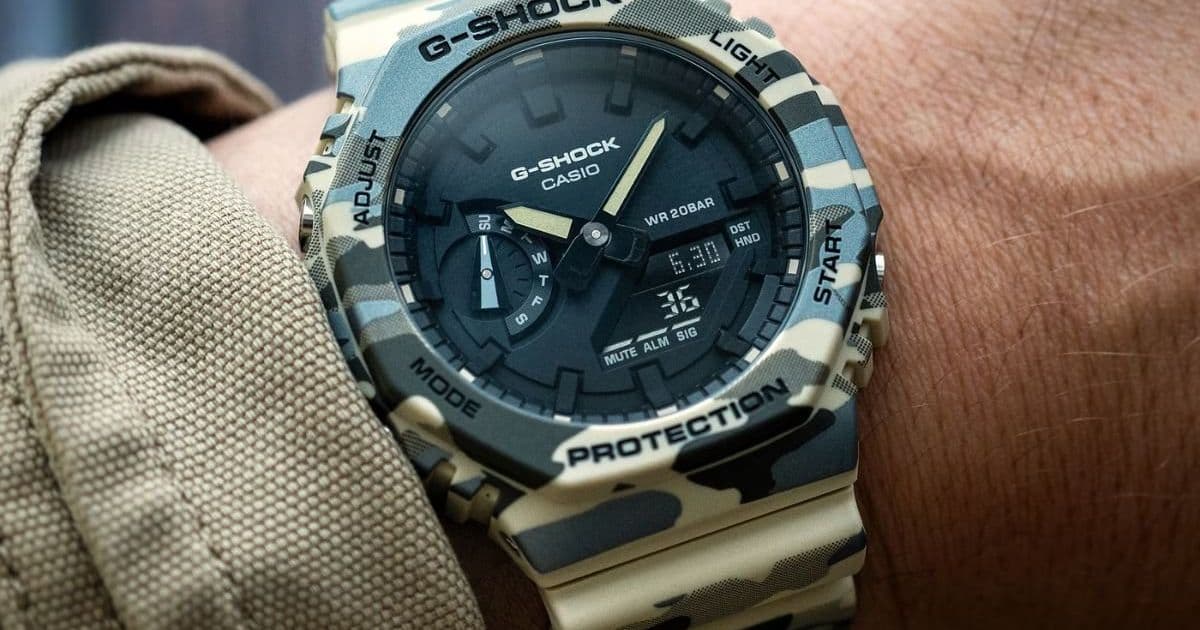 Casio G-Shock GA-2100CM Camouflage Series Launches in UK Market