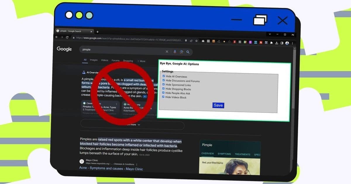 New Chrome Extension Blocks Google's AI Overviews to Restore Classic Search