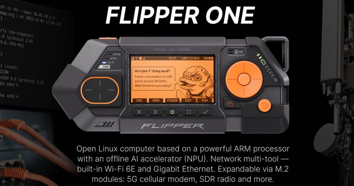 Flipper One Emerges as Linux-Powered Computing Multitool with Arm Performance and Modular Expansion