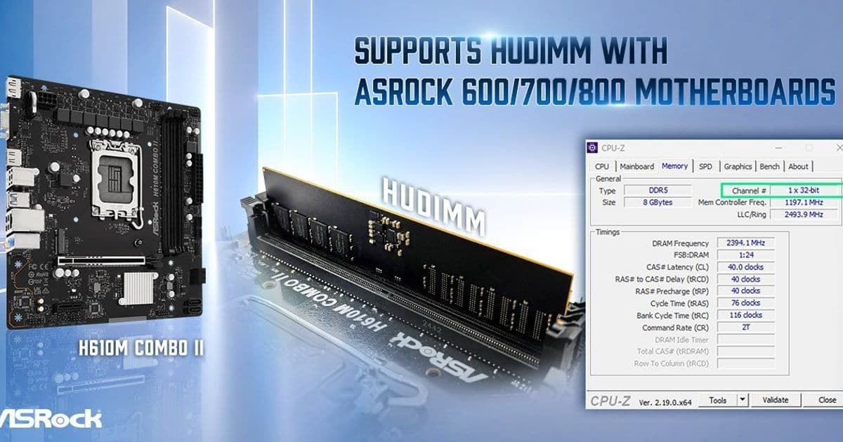 HUDIMM Memory Standard Aims to Slash DDR5 Prices During Component Shortage