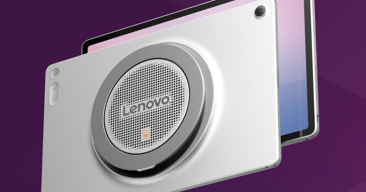 Lenovo's Tab Plus Gen 2 Revealed: Circular Speaker Design and Built-in Stand