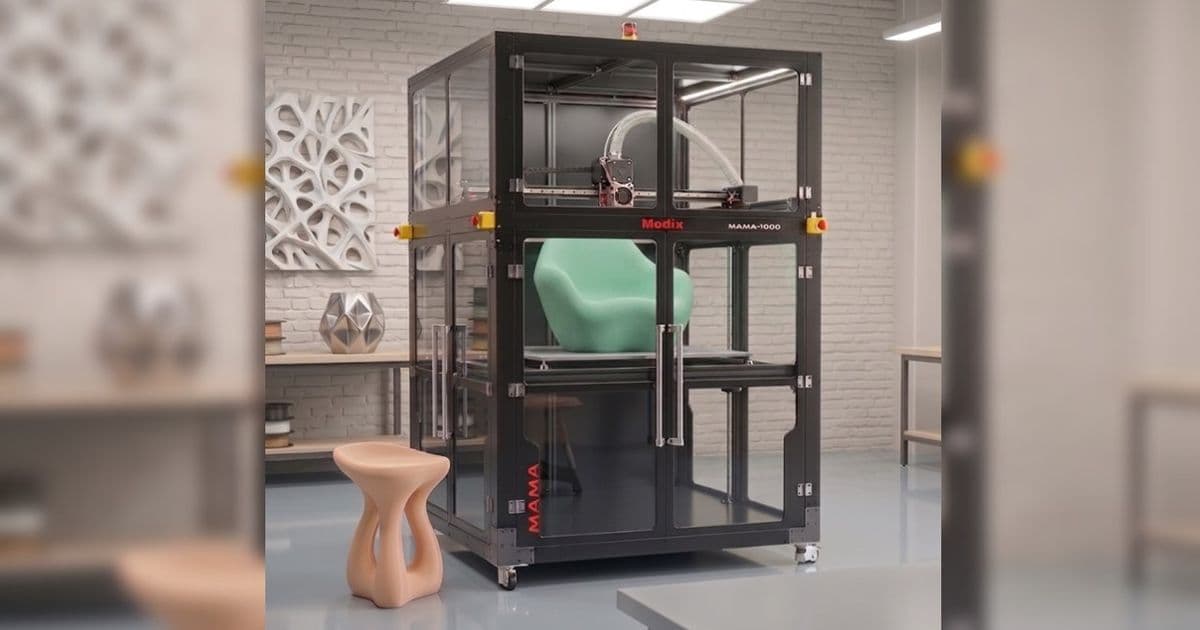 Modix MAMA‑1000 Brings One‑Cubic‑Meter Pellet Printing to the Pro Market at $35K